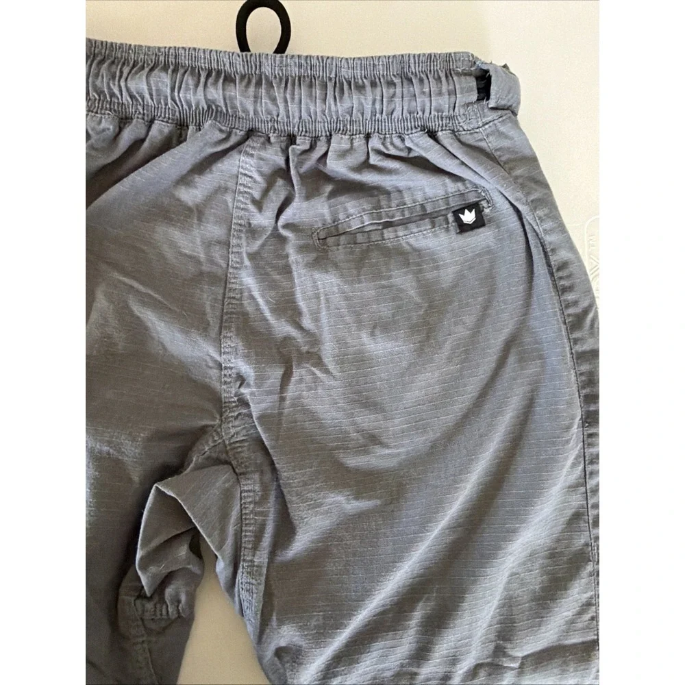 Kingz Kimonos Men's Size A1 Gray Casual Ripstop Pants Drawstring Pocket